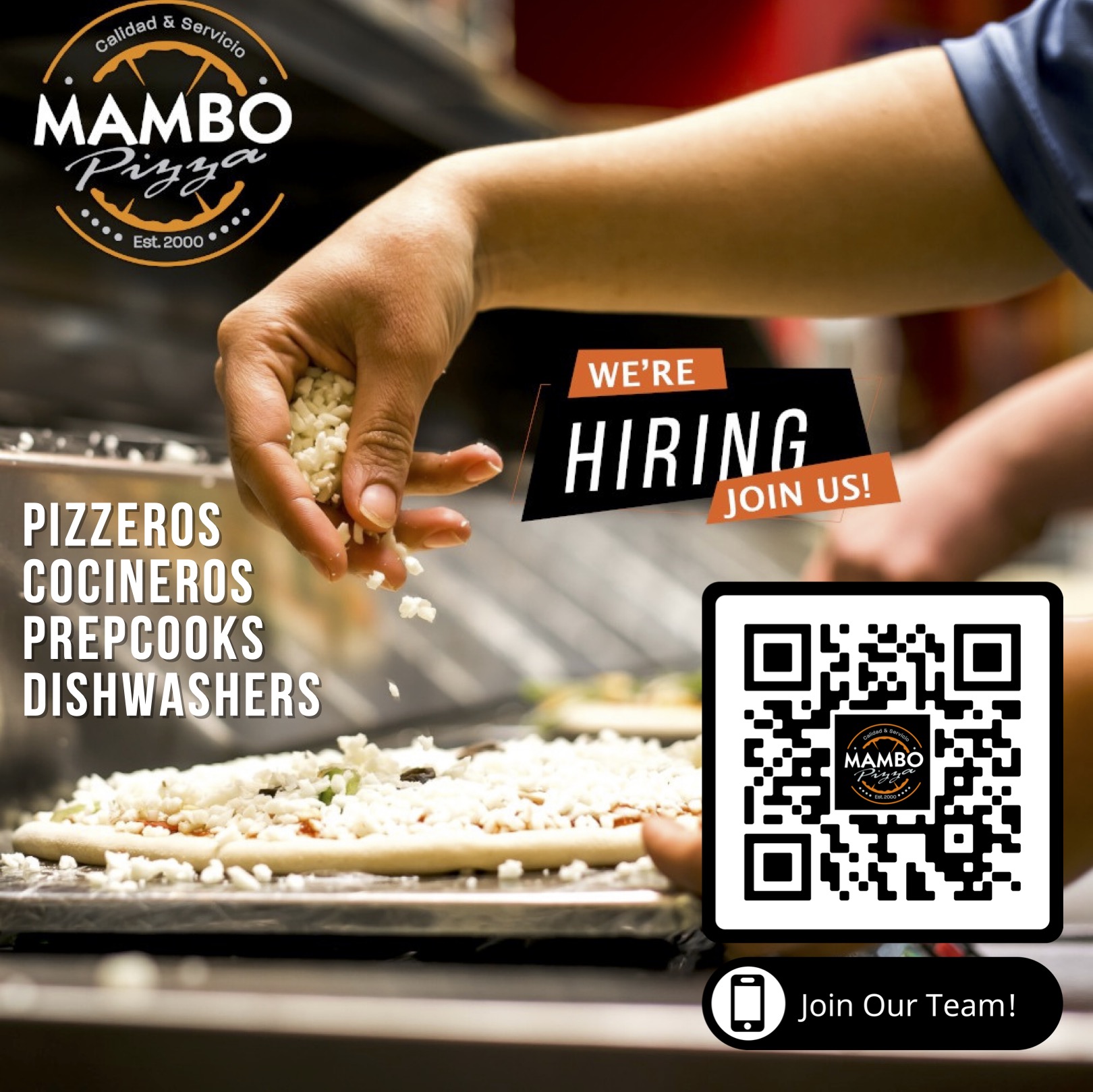 Job Post - Varios BOH Sunset at La Fogata